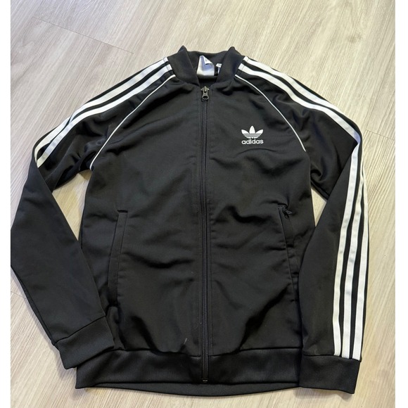 adidas Other - Adidas Originals Boys Primeblue SST Track Jacket Black White 11-12Y M GN8451